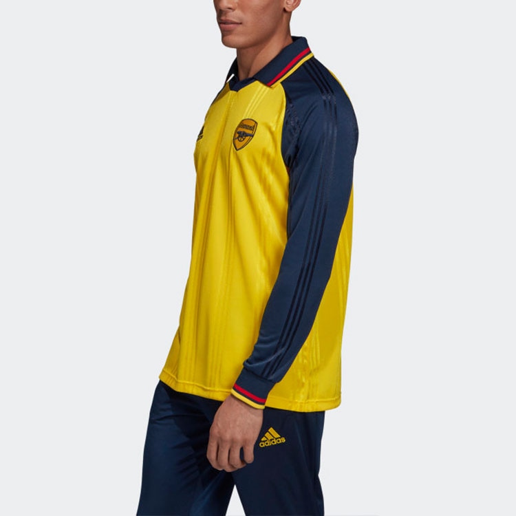 Adidas Arsenal Training Long Sleeve Tee Yellow — фото 5