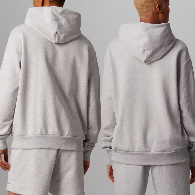 adidas originals adidas x Pharrell Williams Hoodie Light Heather Grey — фото 6