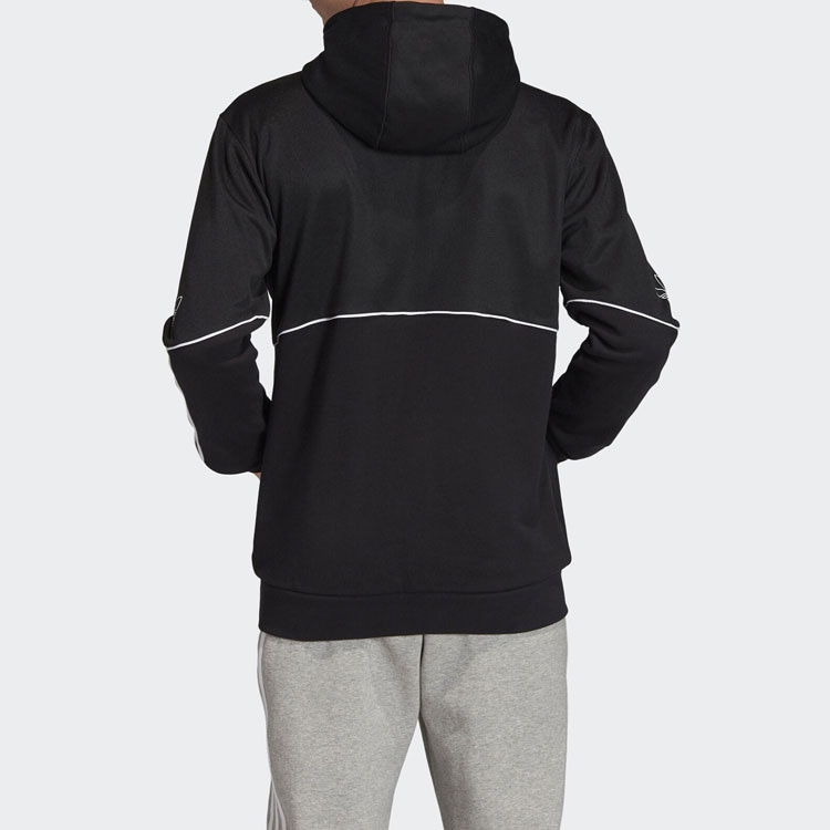 Adidas Originals Logo Hoodie Jacket Black — фото 3