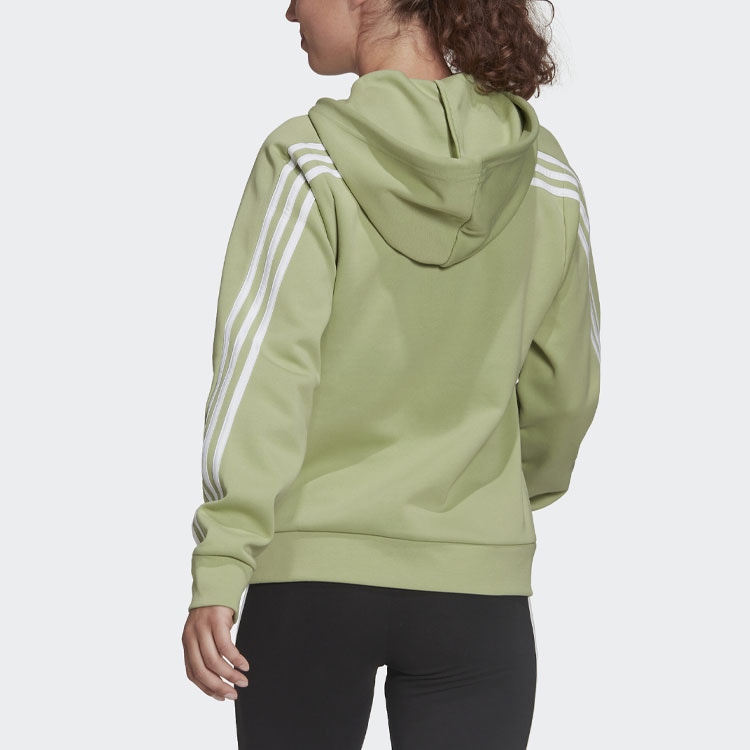 Adidas W Fi 3S Fz Reg Hoodie Green — фото 4