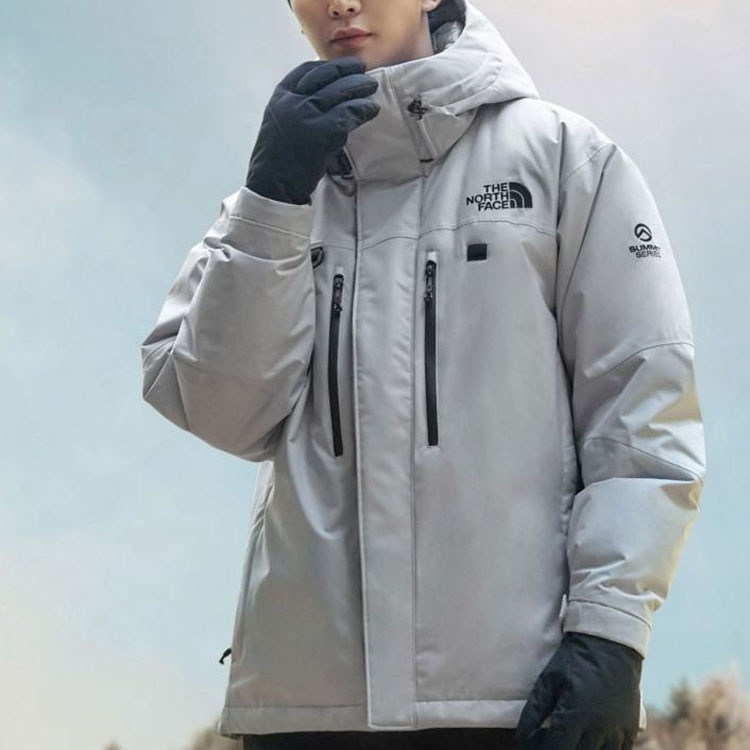 The North Face Himalayan Zip-In Parka Silver — фото 3