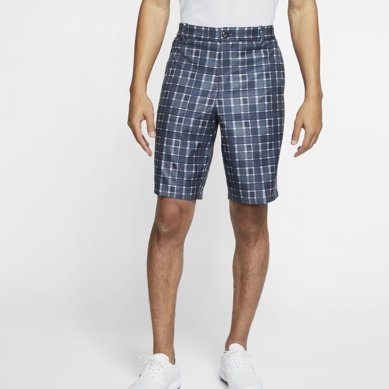 Nike Flex Golf Shorts Blue Plaid — фото 2