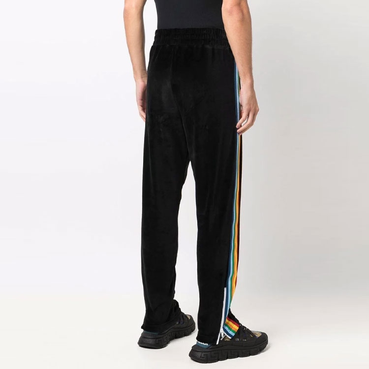 Palm Angels Velvet Track Pants Black — фото 2