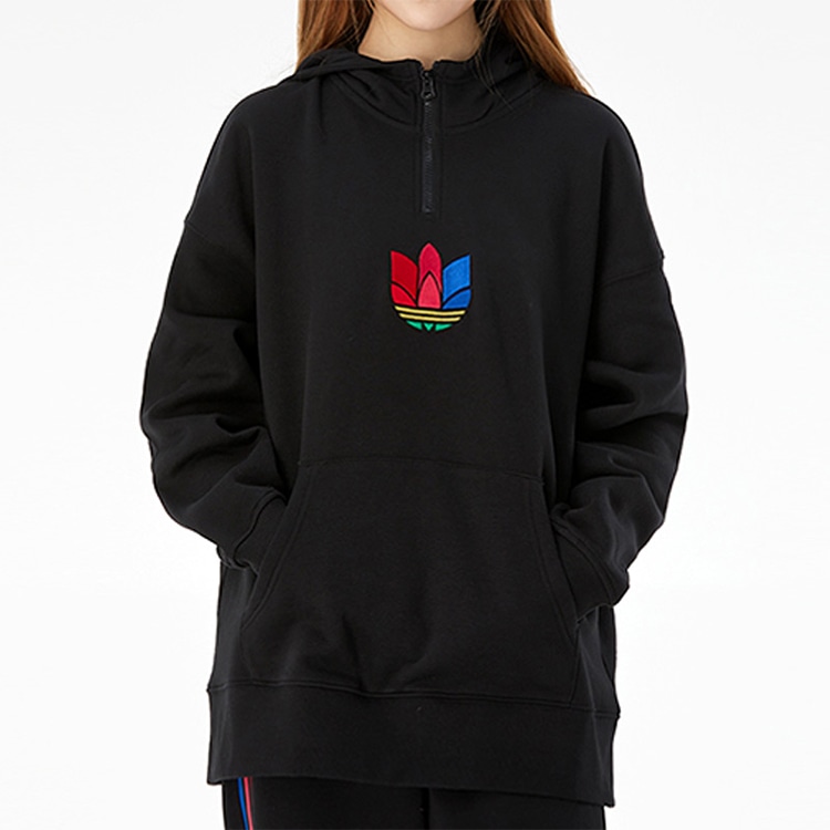 adidas originals Trefoil Half-Zip Hoodie — фото 1