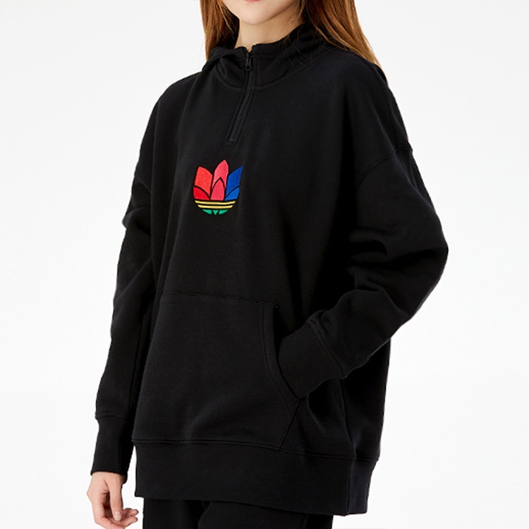 adidas originals Trefoil Half-Zip Hoodie — фото 2