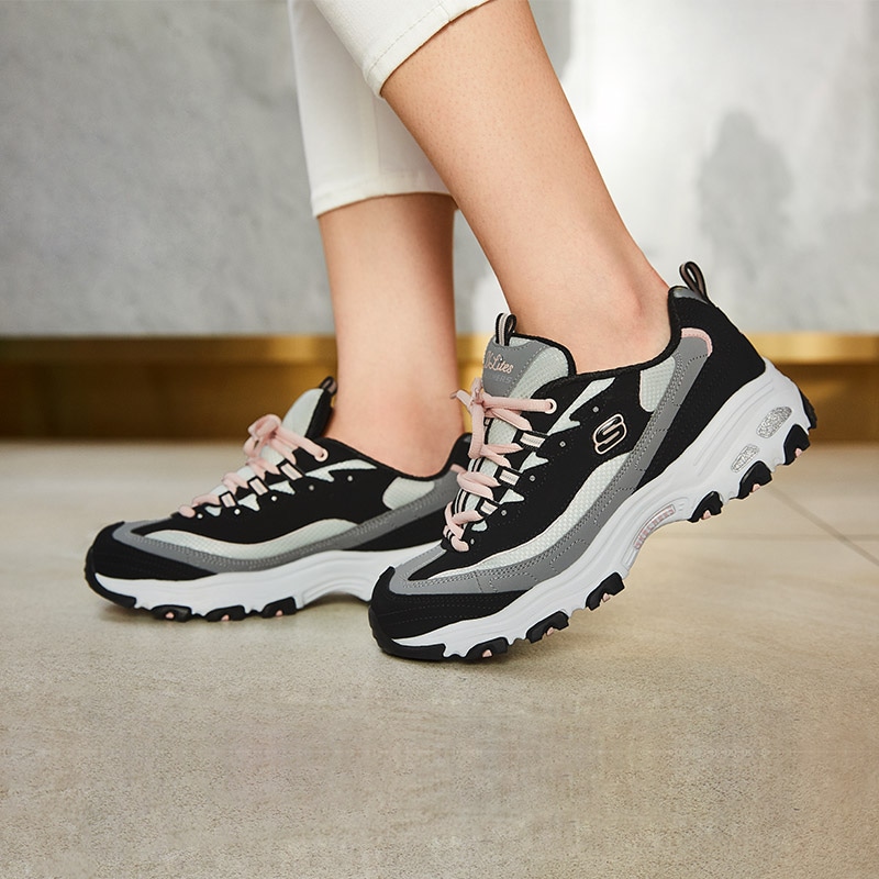 Skechers D'LITES Black Grey — фото 6