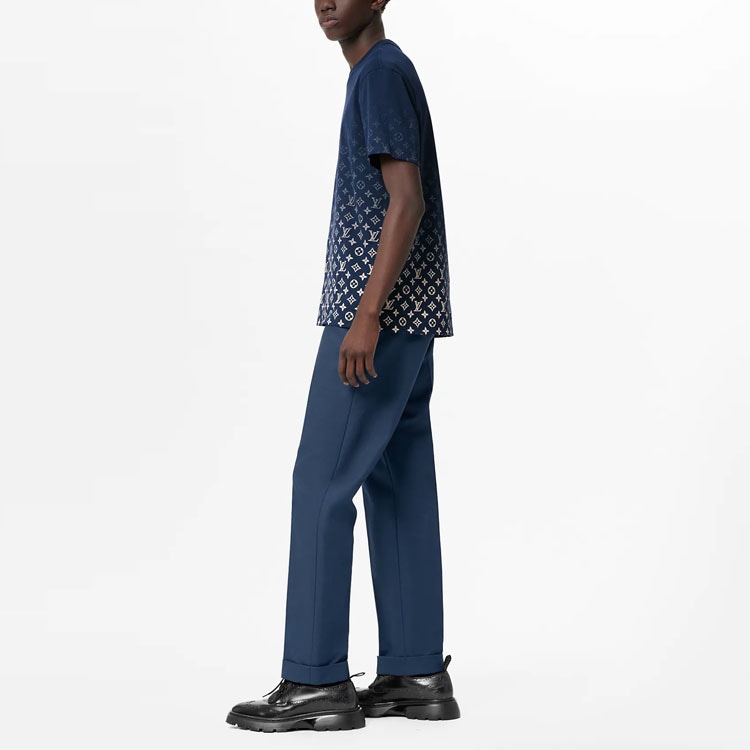 Louis Vuitton SS22 Monogram Gradient T-Shirt Blue — фото 4
