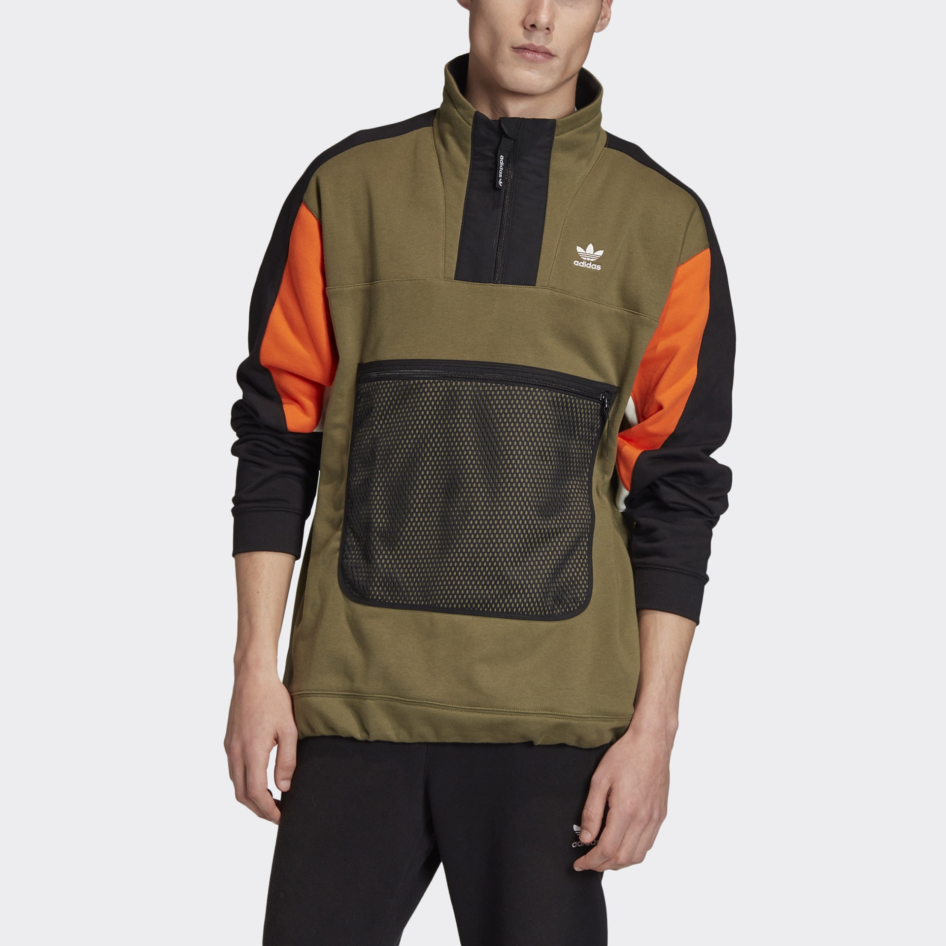 Adidas Originals PT3 Quarter Zip Track Jacket Olive — фото 2