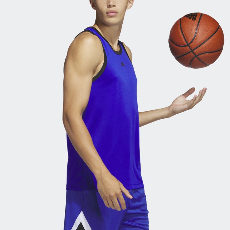 Adidas Legends Basketball 3-Stripes Tank Top Logo — фото 3
