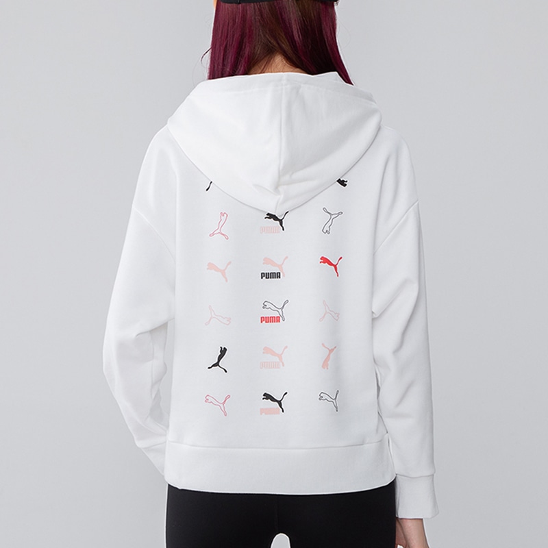 Puma Classics Graphics Hoodie White — фото 3