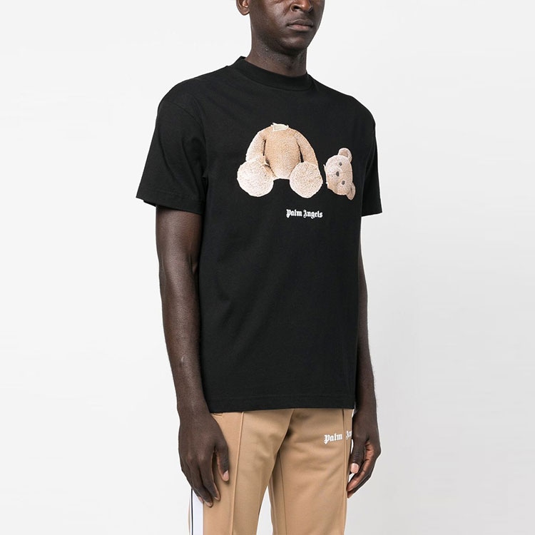 Palm Angels Teddy Print T-Shirt Black — фото 3