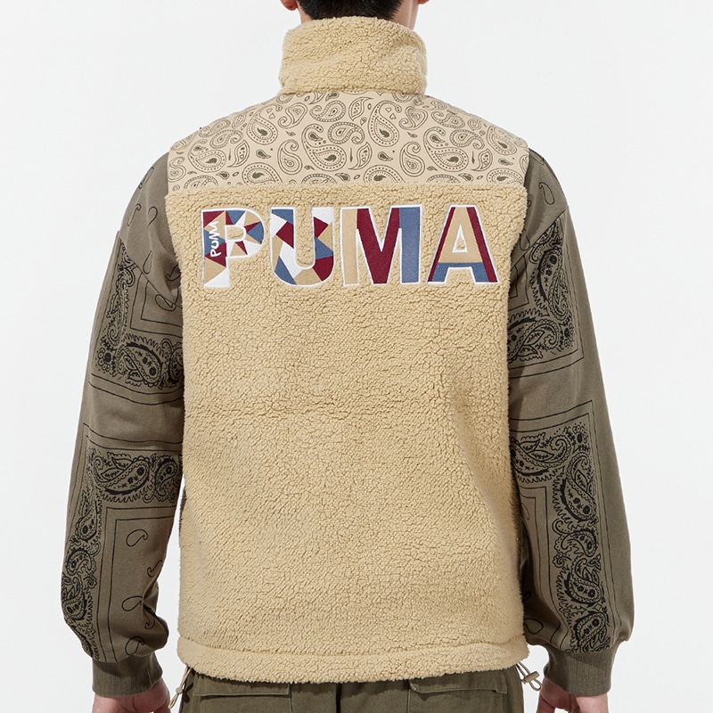 Puma Paisley Woven Sherpa Vest — фото 3