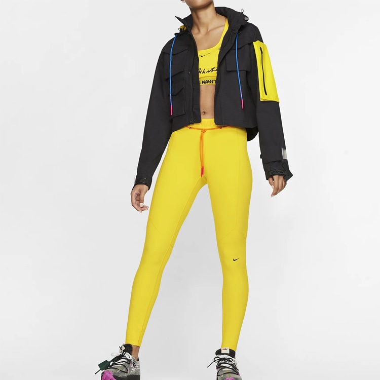 Nike x OFF-WHITE Windbreaker Black Yellow — фото 3