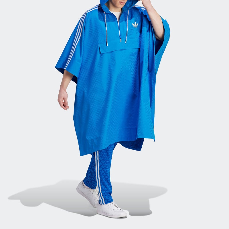 Adidas Originals Adicolor 70s Monogram Poncho Bright Blue — фото 2