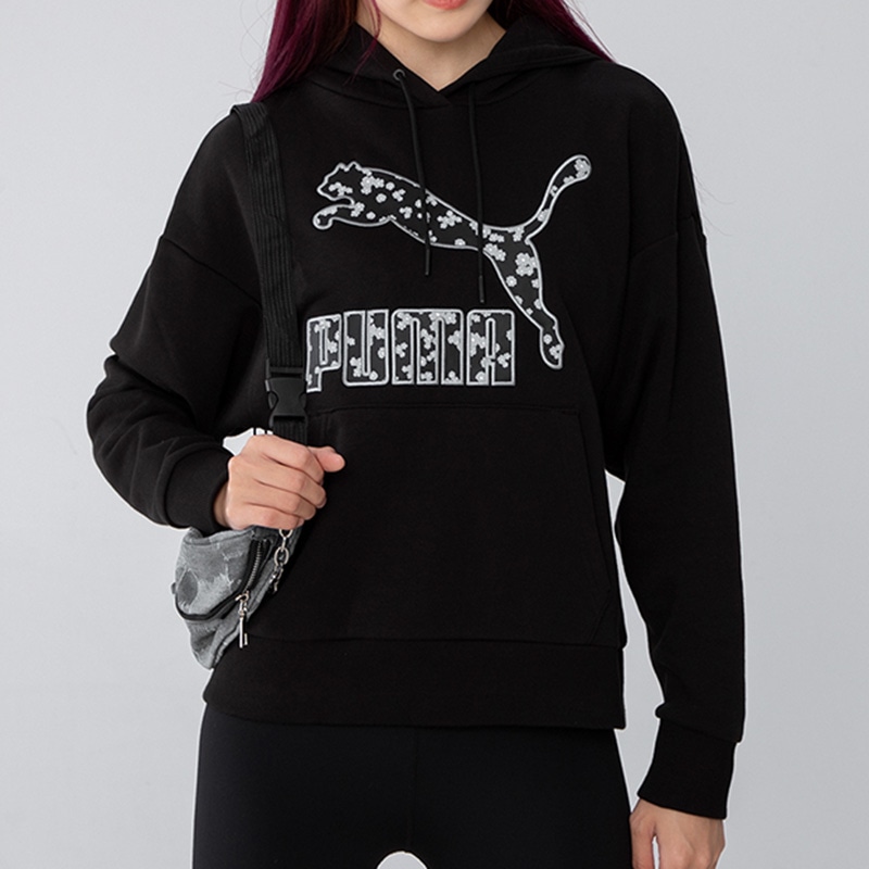 Puma Floral Graphic Hoodie Logo — фото 2