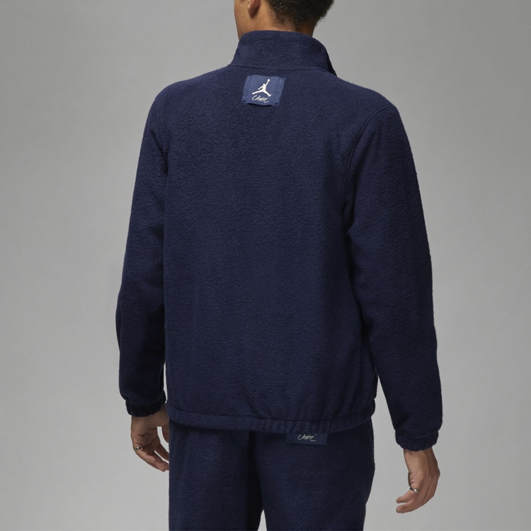 Jordan x UNION 23SS Wool Blend Zip Jacket Navy — фото 2