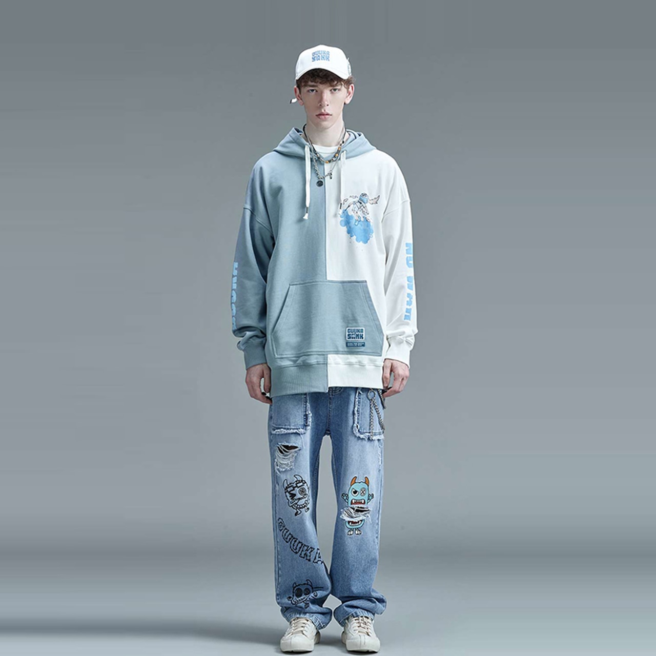 Guuka x SANK TOYS Hoodie White — фото 2