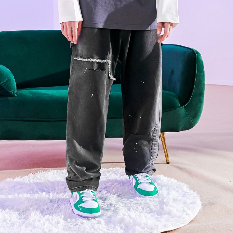 Lamlicka Denim Wide-Leg Pants Black — фото 3