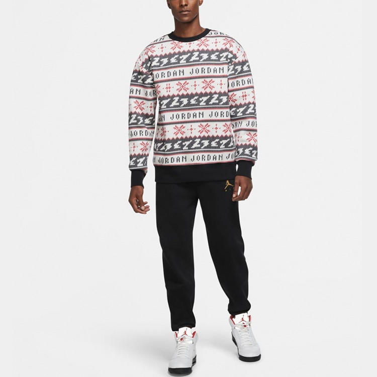 Jordan Jumpman Holiday Crewneck Sweatshirt Black — фото 2
