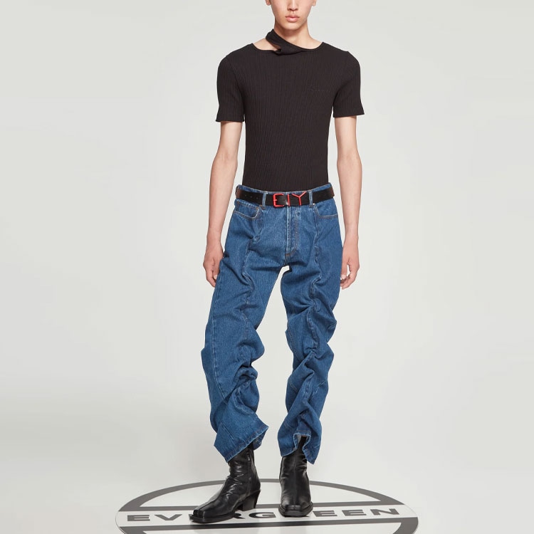 Y/Project SS23 Classic Wire Jeans Blue — фото 1