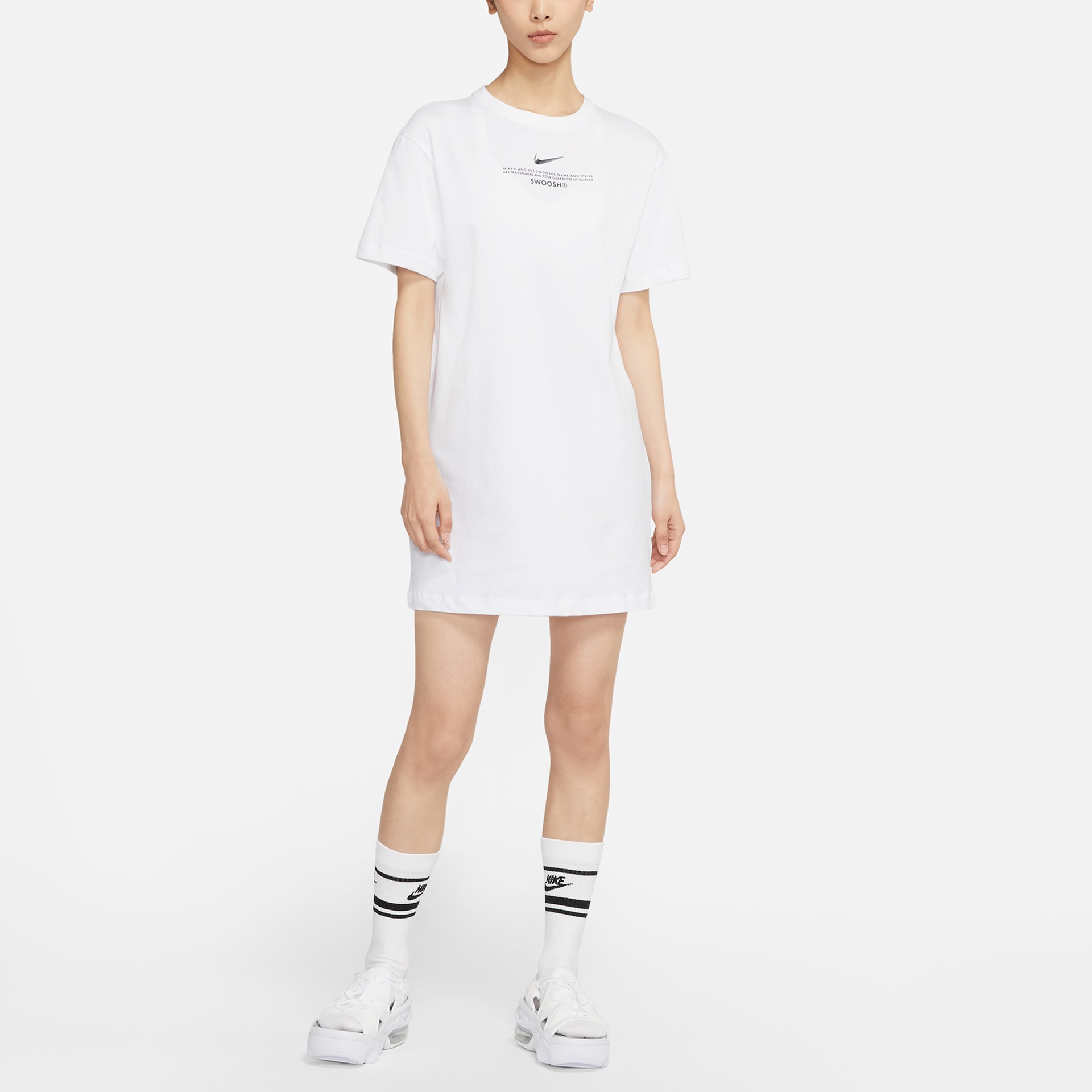 Nike Sportswear Swoosh Dress White — фото 3