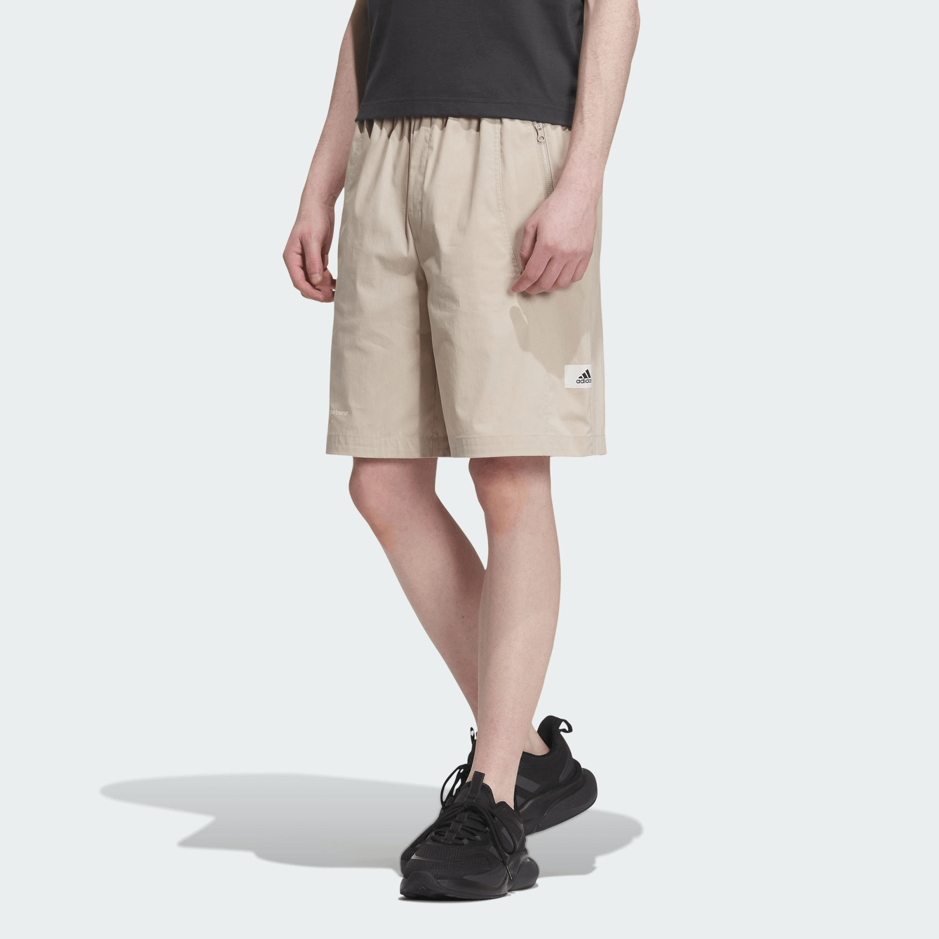 Adidas Sportswear Lounge 1/2 Shorts Beige — фото 1