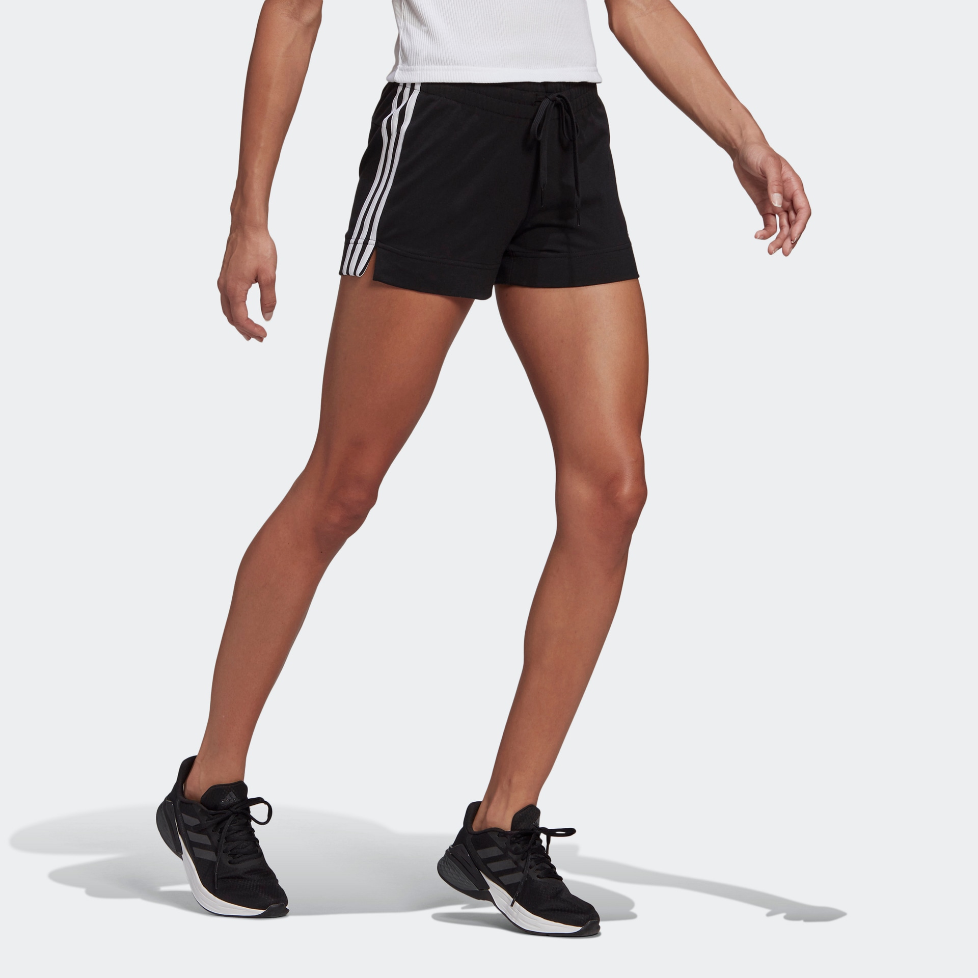 Adidas ESSENTIALS SLIM 3-STRIPES SHORTS — фото 3