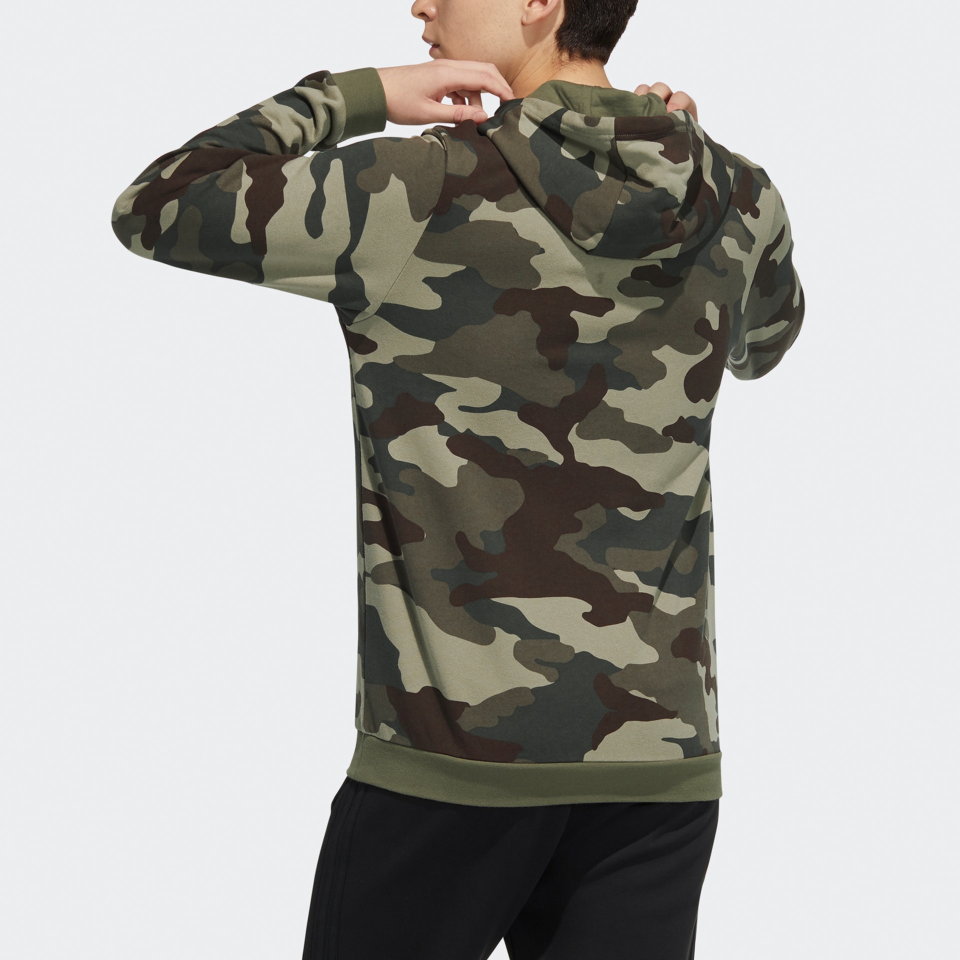 Adidas neo M Sw Camo Hdy Logo — фото 2