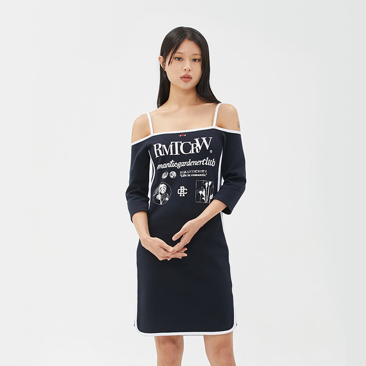 RMTCRW ROMANTIC CROWN Одежда (Арт. MONOCHROME SHOULDERLESS DRESS) — фото 6