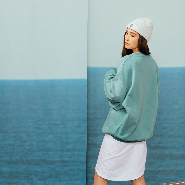 Nautica White Sail Nautica Logo Crewneck Sweatshirt — фото 4