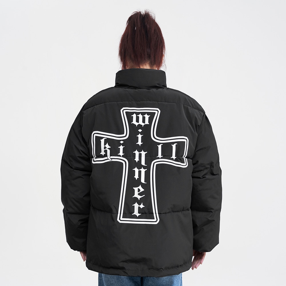 Killwinner Noah's Ark Cross Print Puffer Jacket — фото 4