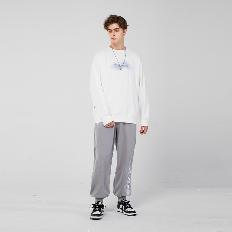 Lamlicka x Nasapanda Retro Crewneck Sweatshirt White — фото 4