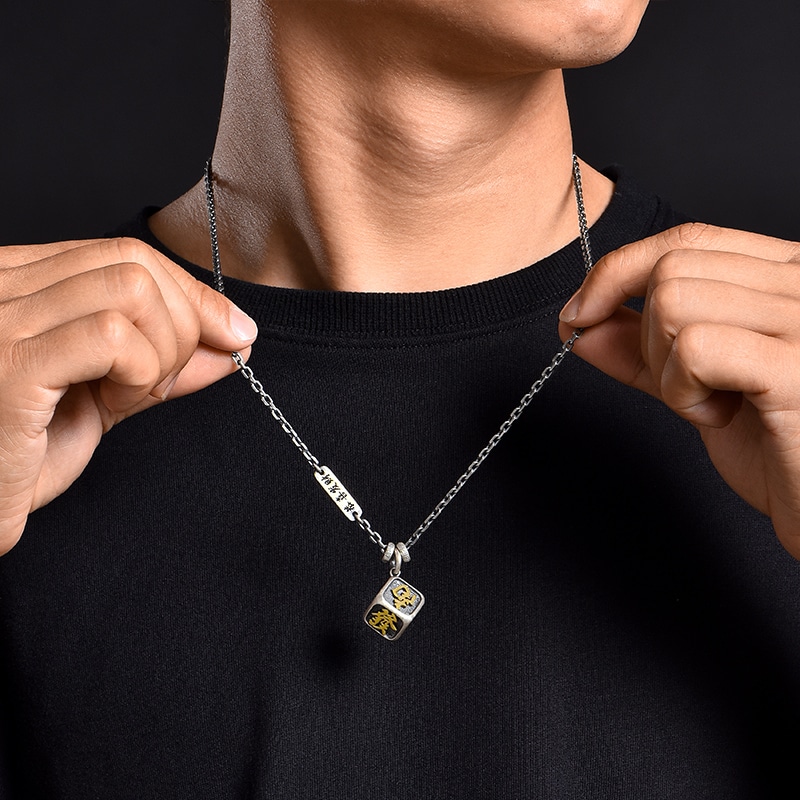 Ideagemer 925 Silver Dice Necklace — фото 5
