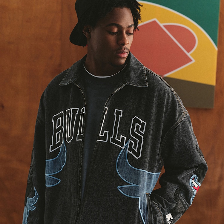Starter x NBA Bulls Denim Jacket — фото 11