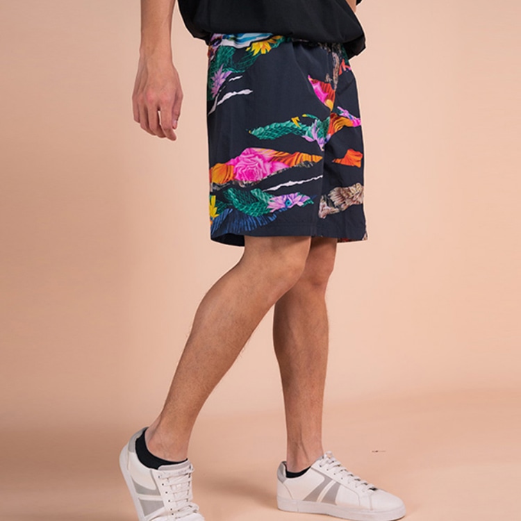 Y-3 SS22 Large Logo Floral Swim Shorts — фото 6