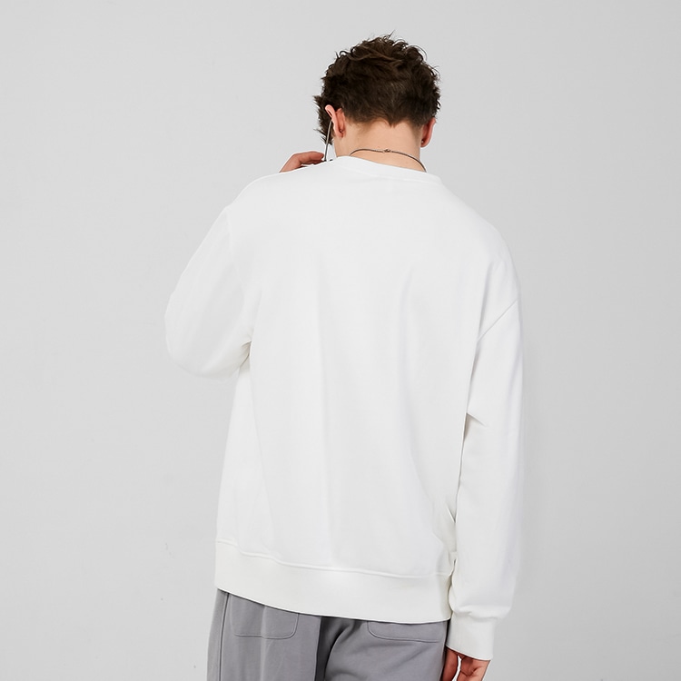 Lamlicka x Nasapanda Retro Crewneck Sweatshirt White — фото 6
