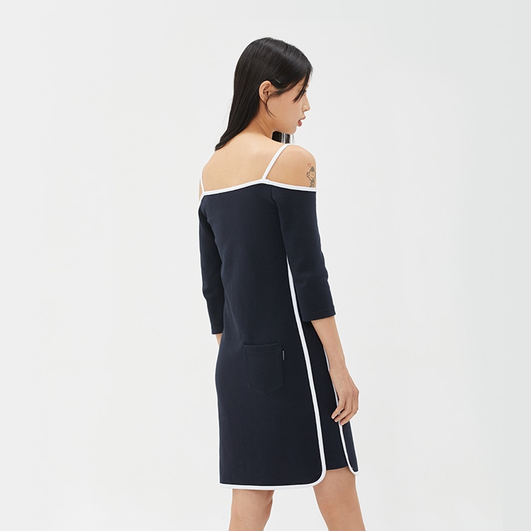 RMTCRW ROMANTIC CROWN Одежда (Арт. MONOCHROME SHOULDERLESS DRESS) — фото 7
