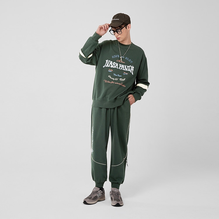 Lamlicka x nasapanda Jogger Pants Green — фото 5