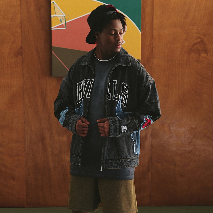 Starter x NBA Bulls Denim Jacket — фото 3