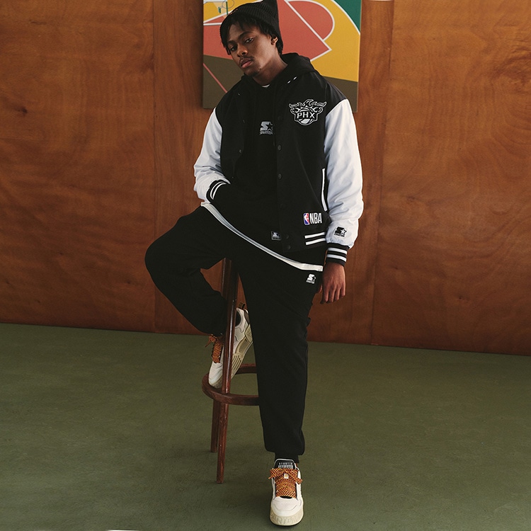 Starter x NBA Suns Jacket Black — фото 2