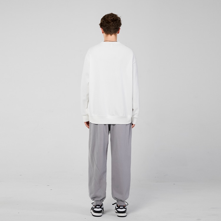 Lamlicka x Nasapanda Retro Crewneck Sweatshirt White — фото 3