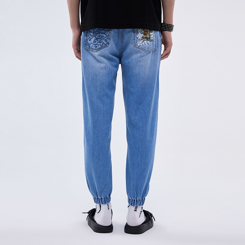 鬼洗 oniarai SS23 Jogger Jeans Denim Blue — фото 3