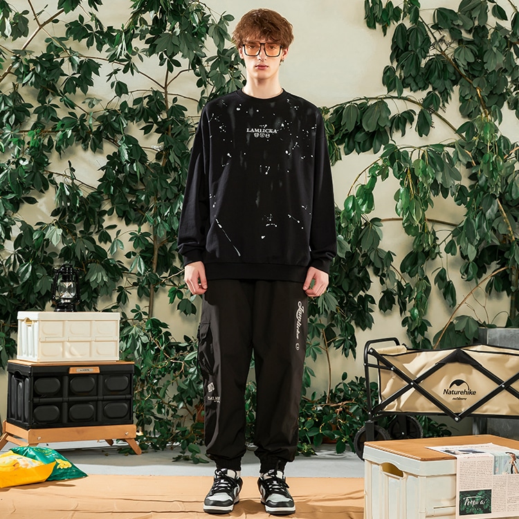 Lamlicka Logo Print Sweatshirt Black — фото 2