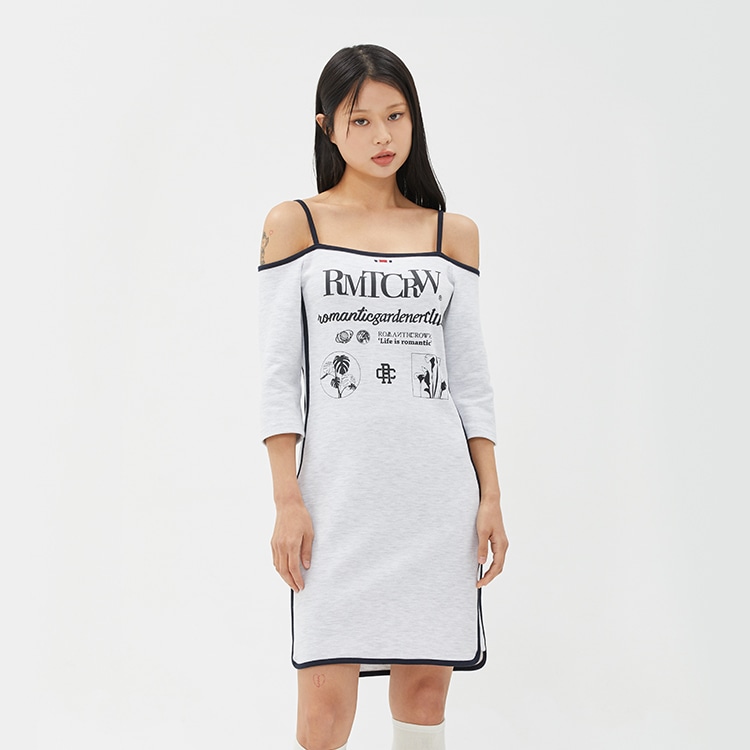 RMTCRW ROMANTIC CROWN Одежда (Арт. MONOCHROME SHOULDERLESS DRESS) — фото 2