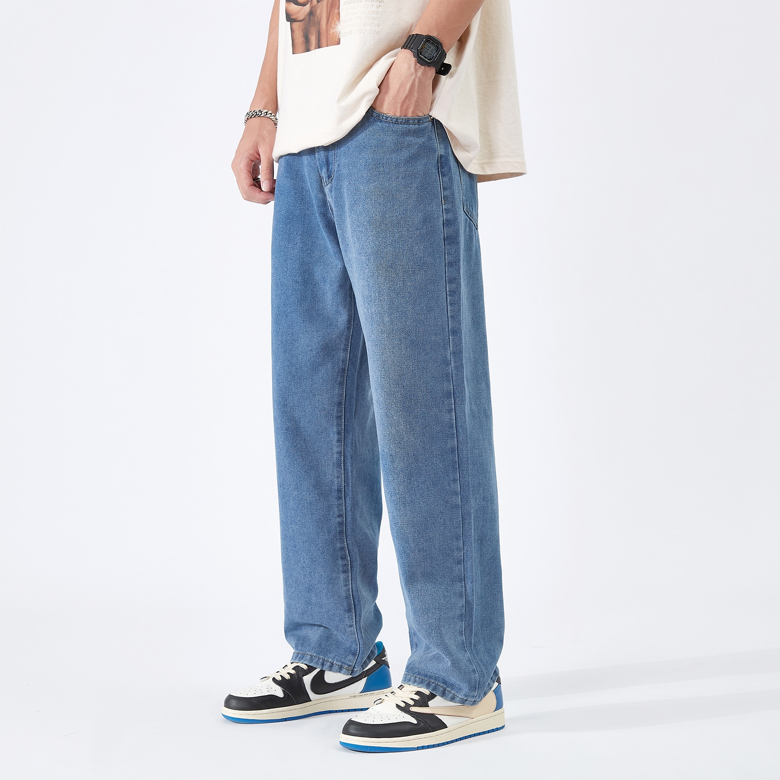 Brnr Basic Washed Loose Jeans — фото 8