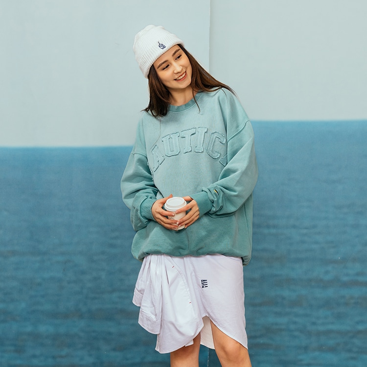 Nautica White Sail Nautica Logo Crewneck Sweatshirt — фото 2