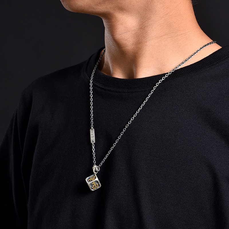 Ideagemer 925 Silver Dice Necklace — фото 6