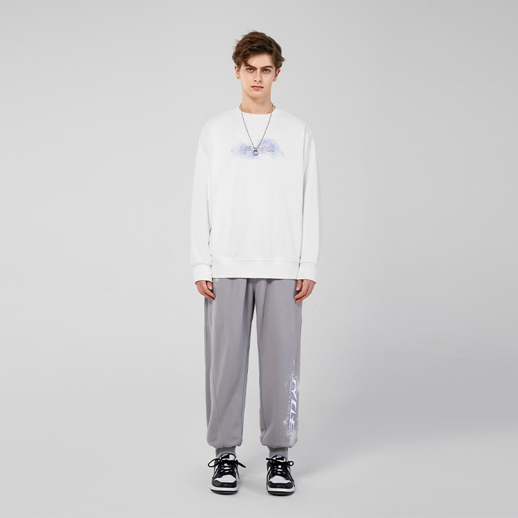 Lamlicka x Nasapanda Retro Crewneck Sweatshirt White — фото 2