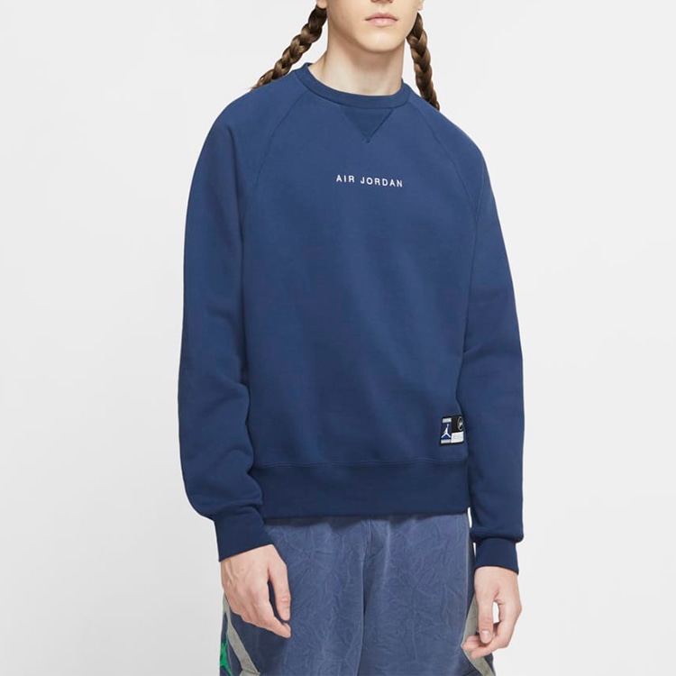 Jordan Crewneck Sweatshirt Blue — фото 3