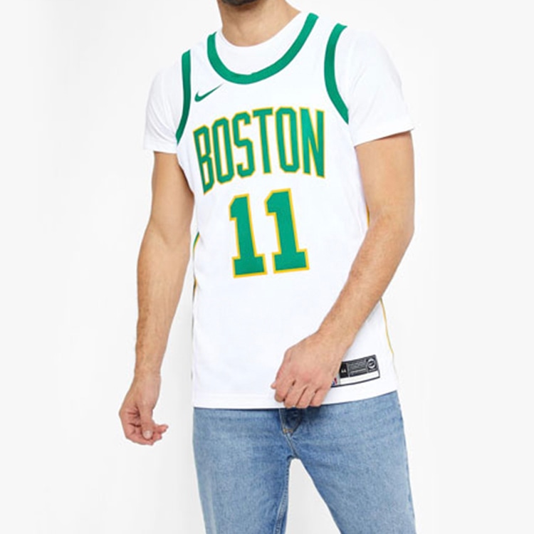 Nike NBA Jersey Kyrie Irving Celtics 11 White Green — фото 3
